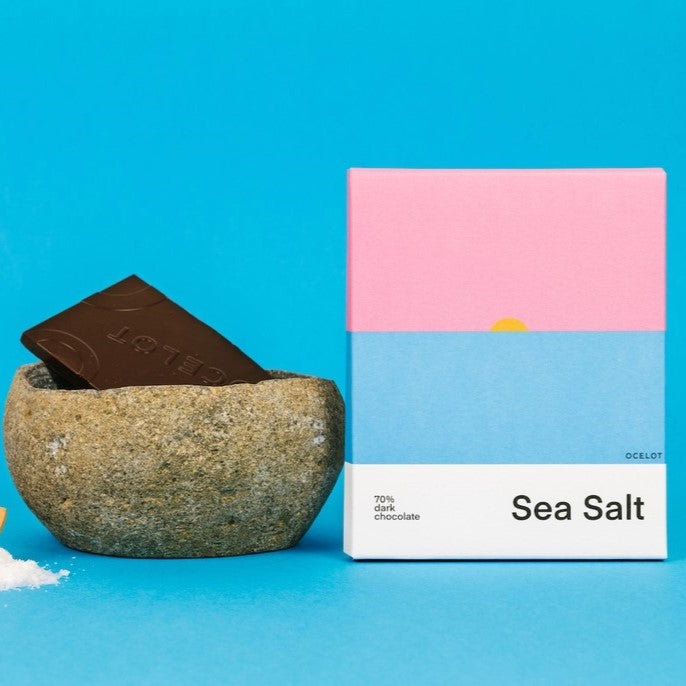 Ocelot Chocolate - Sea Salt - Organic Dark Chocolate